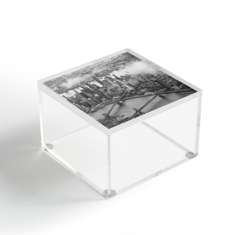 Nicholson Photography Manhattan Through The Clouds Acrylic Box