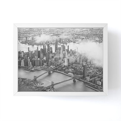 Nicholson Photography Manhattan Through The Clouds Framed Mini Art Print