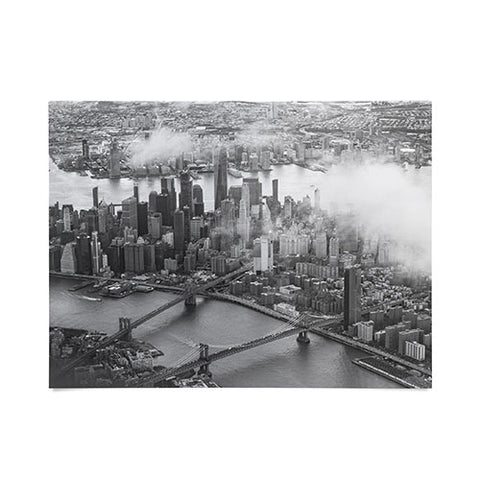 Nicholson Photography Manhattan Through The Clouds Poster