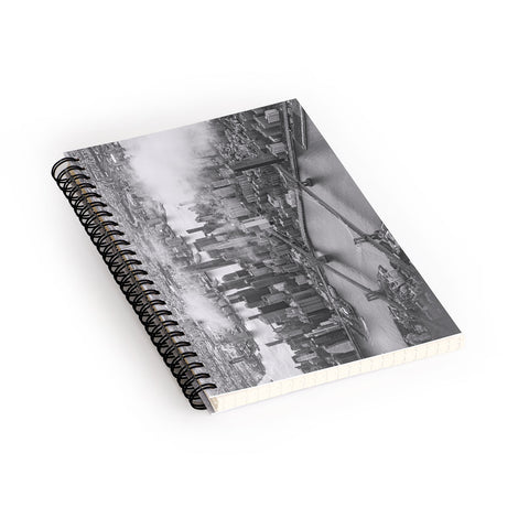 Nicholson Photography Manhattan Through The Clouds Spiral Notebook