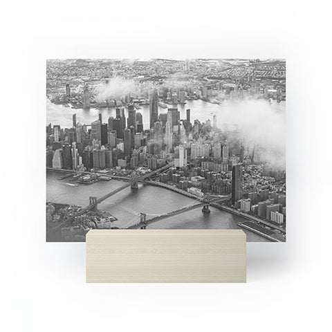Nicholson Photography Manhattan Through The Clouds Mini Art Print