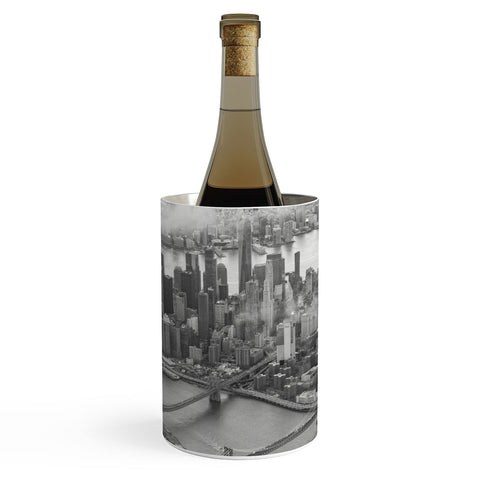 Nicholson Photography Manhattan Through The Clouds Wine Chiller