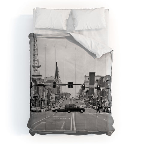 Nicholson Photography Up Broadway Nashville Comforter