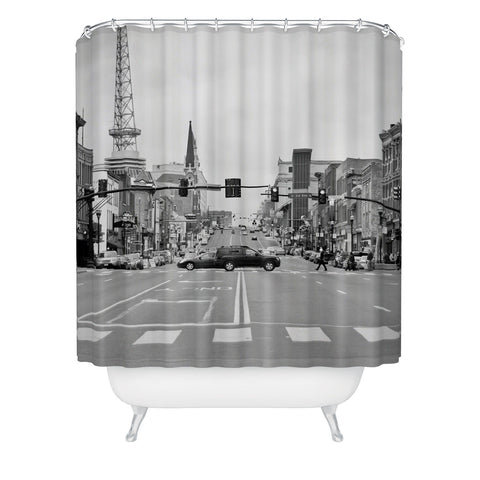 Nicholson Photography Up Broadway Nashville Shower Curtain
