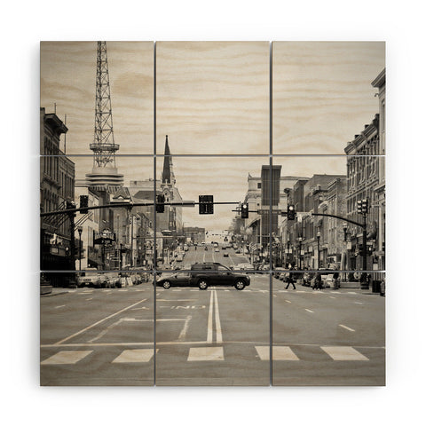 Nicholson Photography Up Broadway Nashville Wood Wall Mural