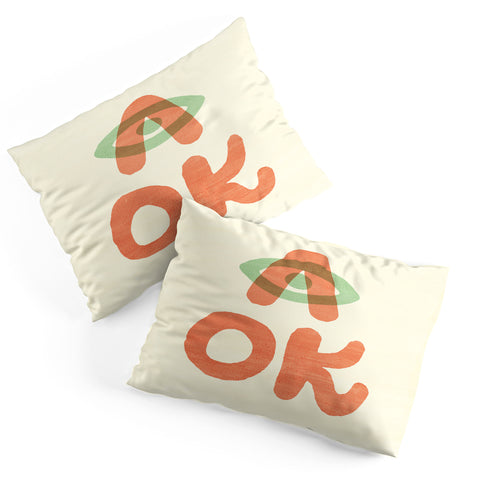 Nick Nelson A OK Pillow Shams