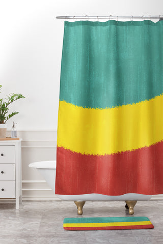 Nick Nelson Abbreviation Shower Curtain And Mat