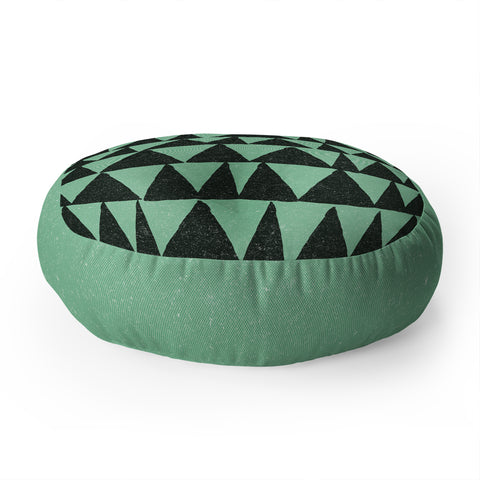 Nick Nelson Analogous Shapes 1 Floor Pillow Round