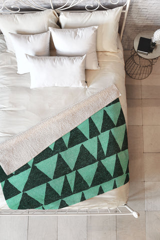 Nick Nelson Analogous Shapes 1 Fleece Throw Blanket