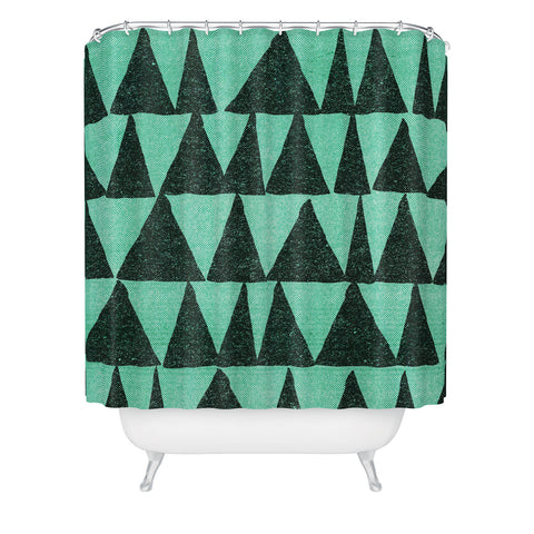 Nick Nelson Analogous Shapes 1 Shower Curtain