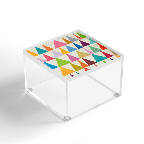 Nick Nelson Analogous Shapes In Bloom Acrylic Box