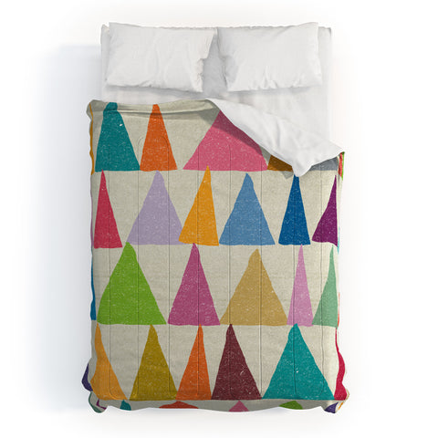 Nick Nelson Analogous Shapes In Bloom Comforter