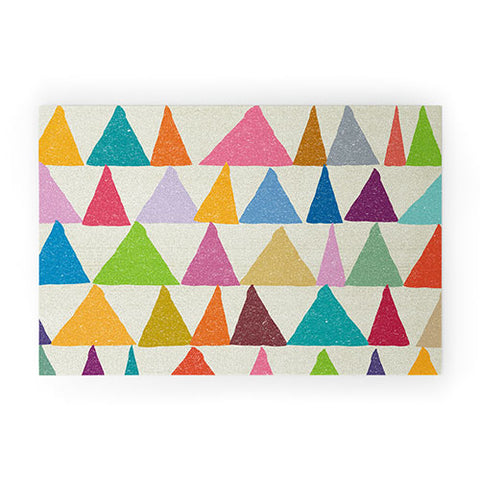 Nick Nelson Analogous Shapes In Bloom Welcome Mat