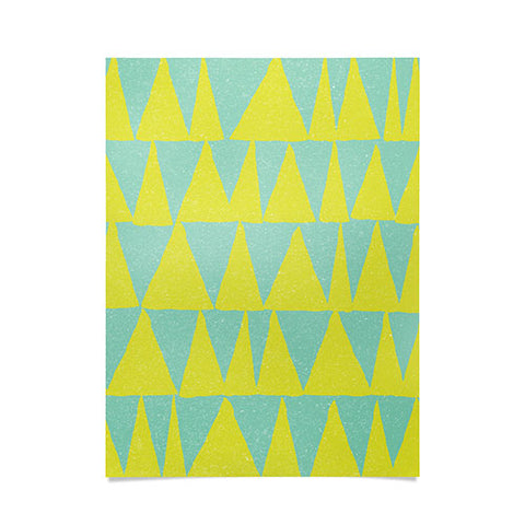 Nick Nelson Analogous Shapes With Gold Poster