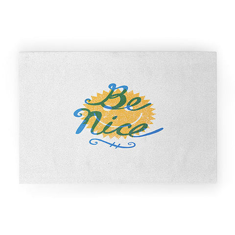 Nick Nelson Be Nice Welcome Mat