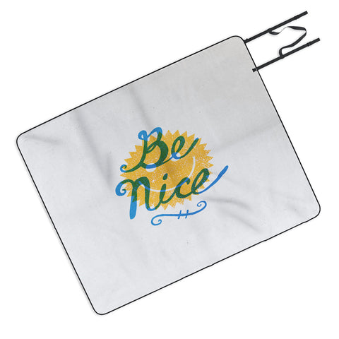 Nick Nelson Be Nice Picnic Blanket