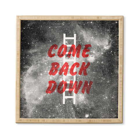 Nick Nelson Come Back Down Framed Wall Art