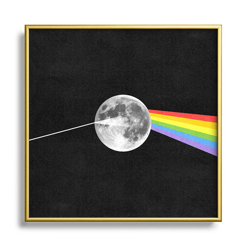 Nick Nelson Dark Side Of The Moon Metal Square Framed Art Print