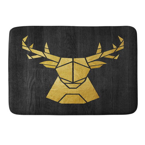 Nick Nelson Deer Symmetry Memory Foam Bath Mat