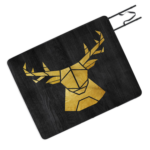 Nick Nelson Deer Symmetry Picnic Blanket