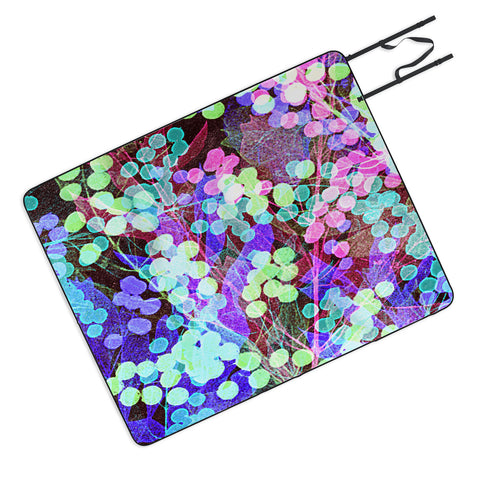 Nick Nelson Dots And Leaves Picnic Blanket