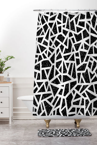 Nick Nelson Frenetic Shower Curtain And Mat