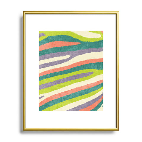 Nick Nelson Fruit Stripes Metal Framed Art Print
