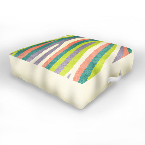 Nick Nelson Fruit Stripes Outdoor Floor Cushion
