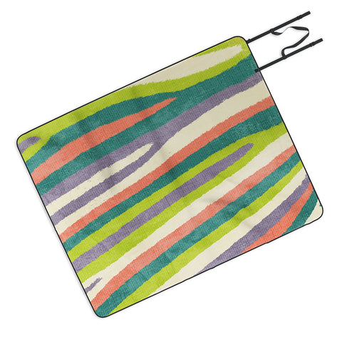 Nick Nelson Fruit Stripes Picnic Blanket