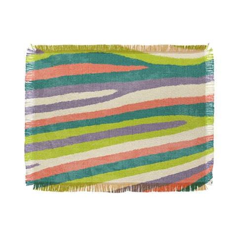 Nick Nelson Fruit Stripes Throw Blanket