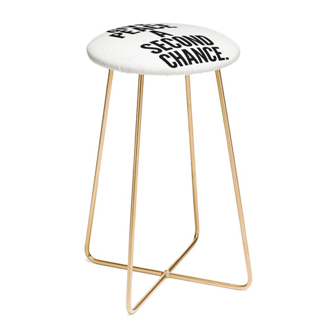 Nick Nelson Give Peace A Second Chance Counter Stool