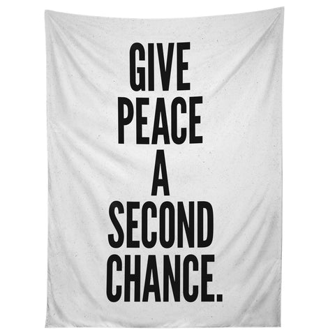 Nick Nelson Give Peace A Second Chance Tapestry