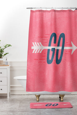 Nick Nelson Go Shower Curtain And Mat