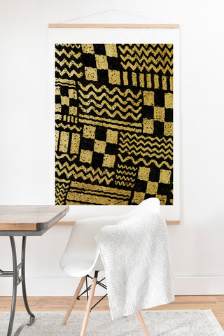 Nick Nelson Gold Fuse Art Print And Hanger