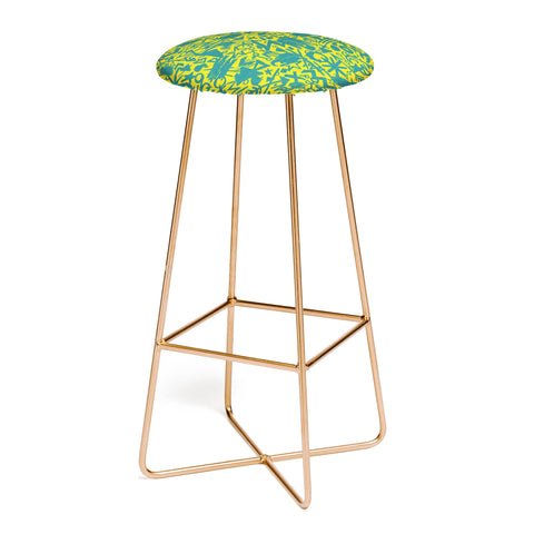 Nick Nelson Gold Synapses Bar Stool