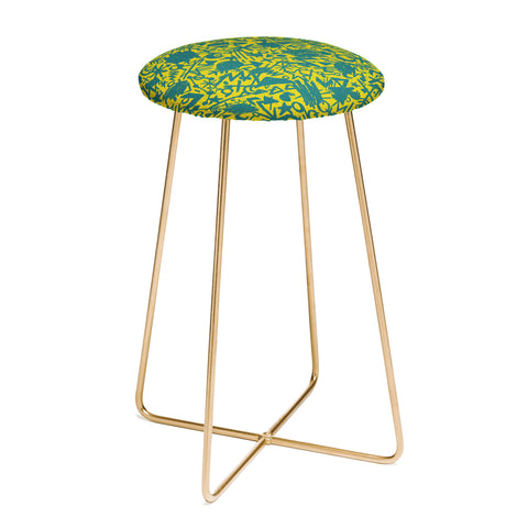 Nick Nelson Gold Synapses Counter Stool