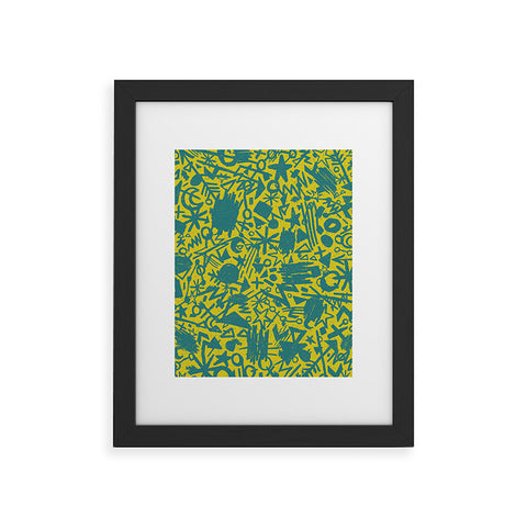 Nick Nelson Gold Synapses Framed Art Print