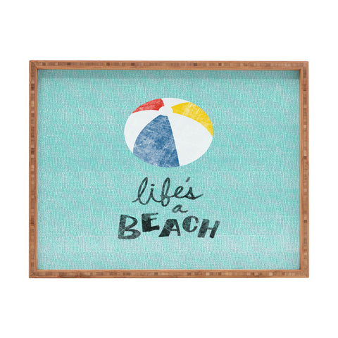 Nick Nelson Lifes A Beach Rectangular Tray