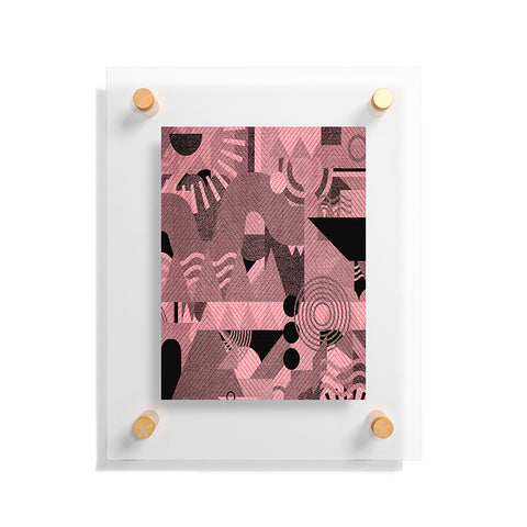 Nick Nelson Lost Frequencies In Pink Floating Acrylic Print