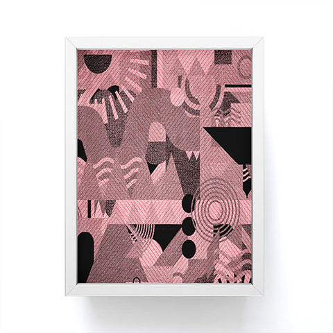 Nick Nelson Lost Frequencies In Pink Framed Mini Art Print