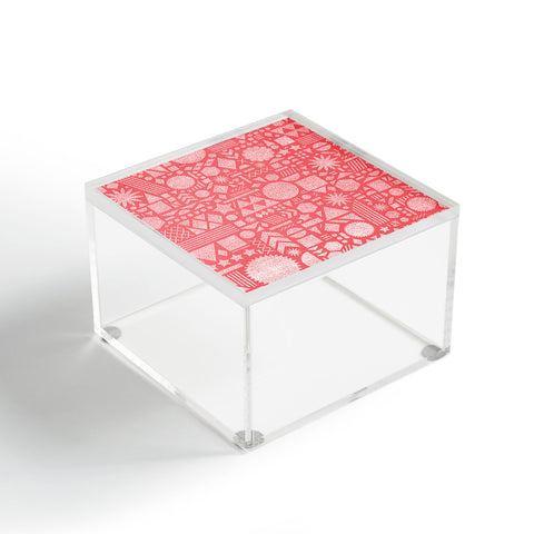 Nick Nelson Modern Elements In Bubble Gum Acrylic Box