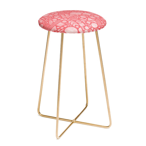 Nick Nelson Modern Elements In Bubble Gum Counter Stool