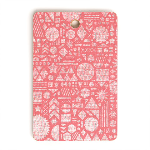 Nick Nelson Modern Elements In Bubble Gum Cutting Board Rectangle