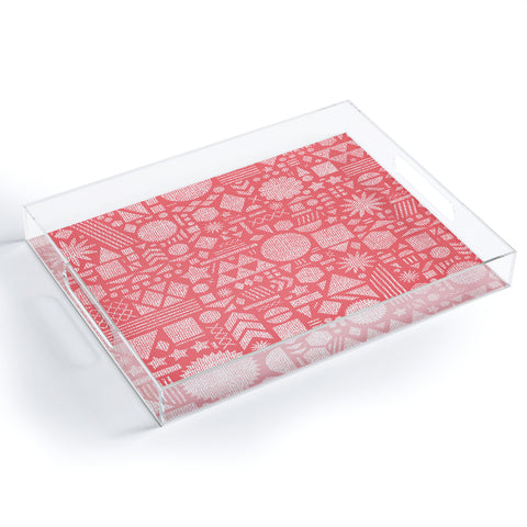 Nick Nelson Modern Elements In Bubble Gum Acrylic Tray