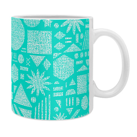 Nick Nelson Modern Elements In Turquoise Coffee Mug