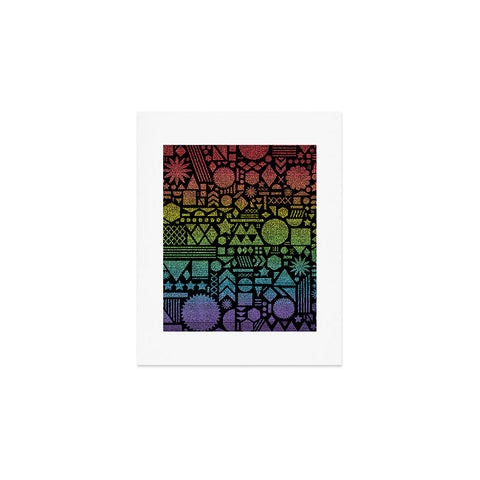 Nick Nelson Modern Elements With Spectrum Art Print
