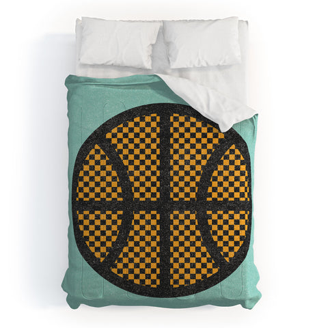 Nick Nelson Op Art Basketball Comforter