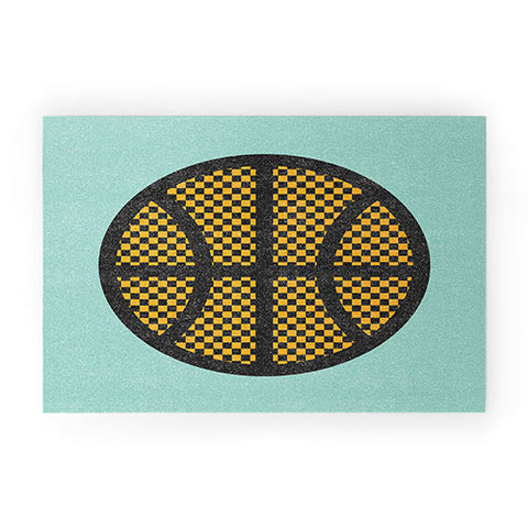 Nick Nelson Op Art Basketball Welcome Mat