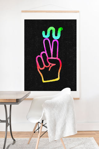 Nick Nelson Peace Worm Art Print And Hanger