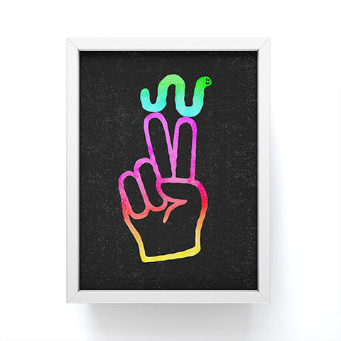 Nick Nelson Peace Worm Framed Mini Art Print